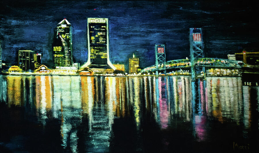Night Moves Painting by Morri Sims Night Moves Painting by Morri Sims