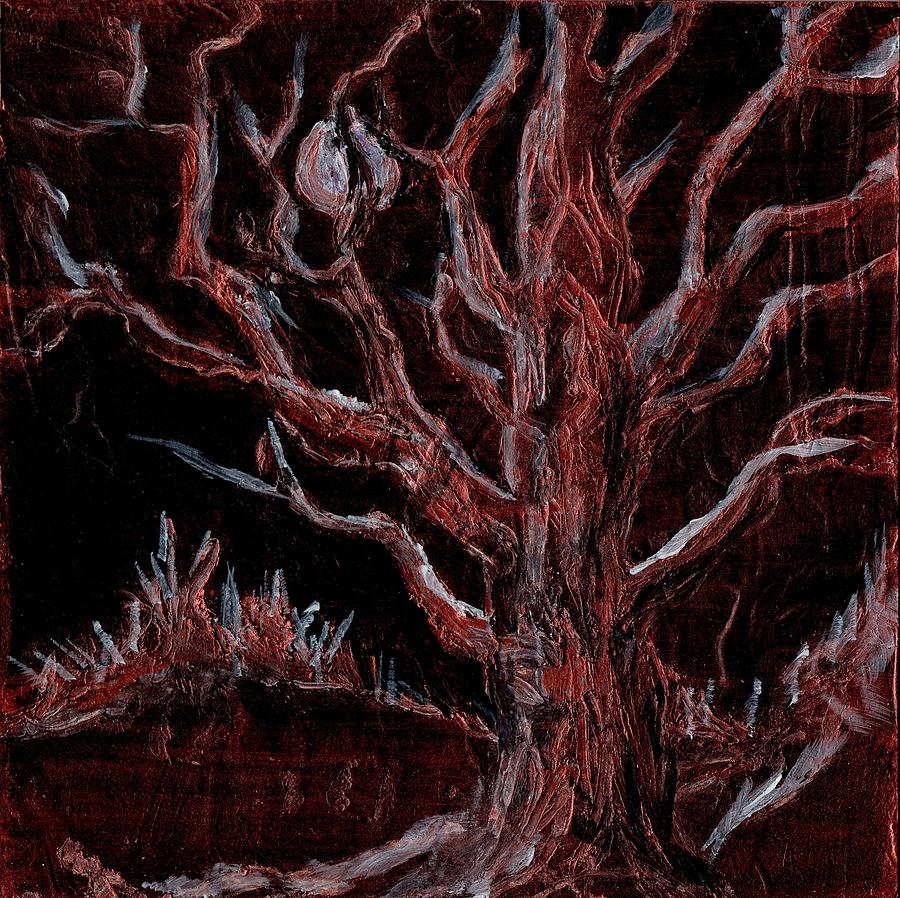 Night Oak Painting by Tammy Nara