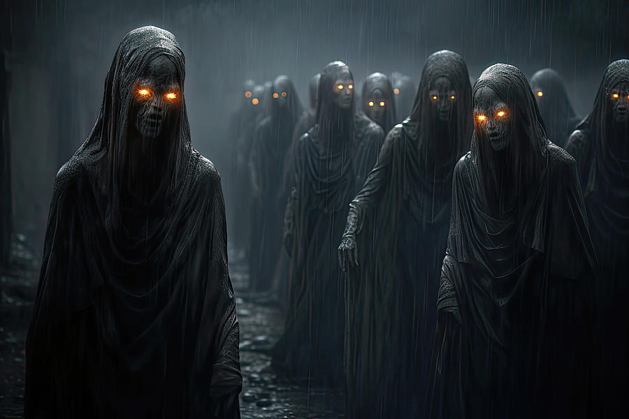 Night Of The Shadow People Digital Art by Ron Weathers Night Of The Shadow People Digital Art by Ron Weathers