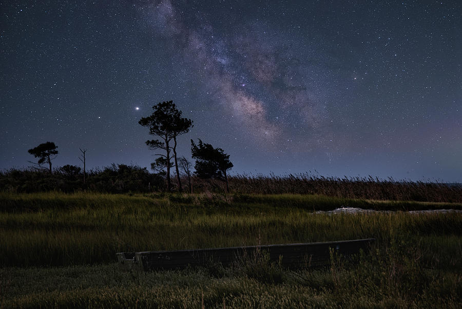Night On The Marsh Photograph by Robert Fawcett