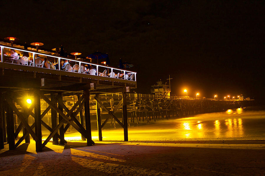 Night On The Pier Photograph by Brian Eberly