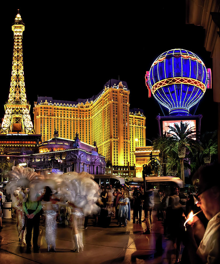 Las Vegas Skyline Photograph - Night On The Town Triptych_3 by Az Jackson