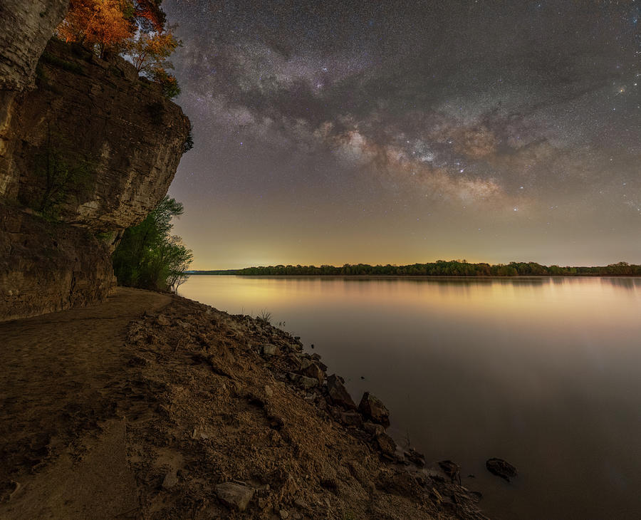 Night Over the Ohio Photograph by Grant Twiss