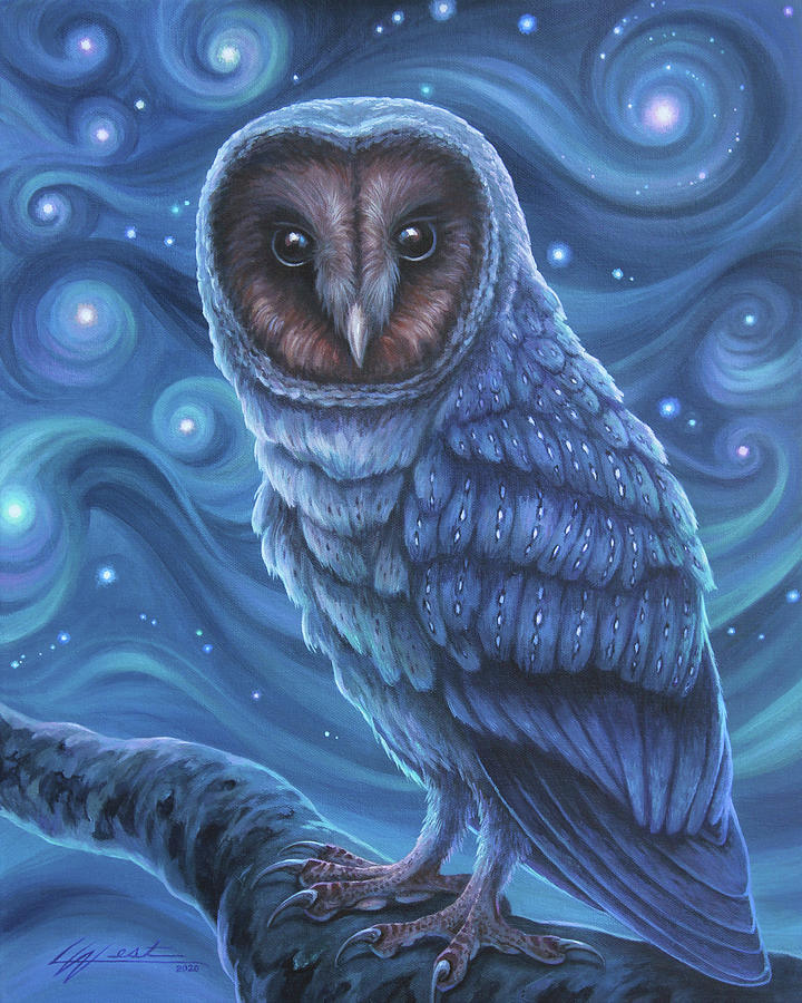 Night Owl Painting by Lucy West