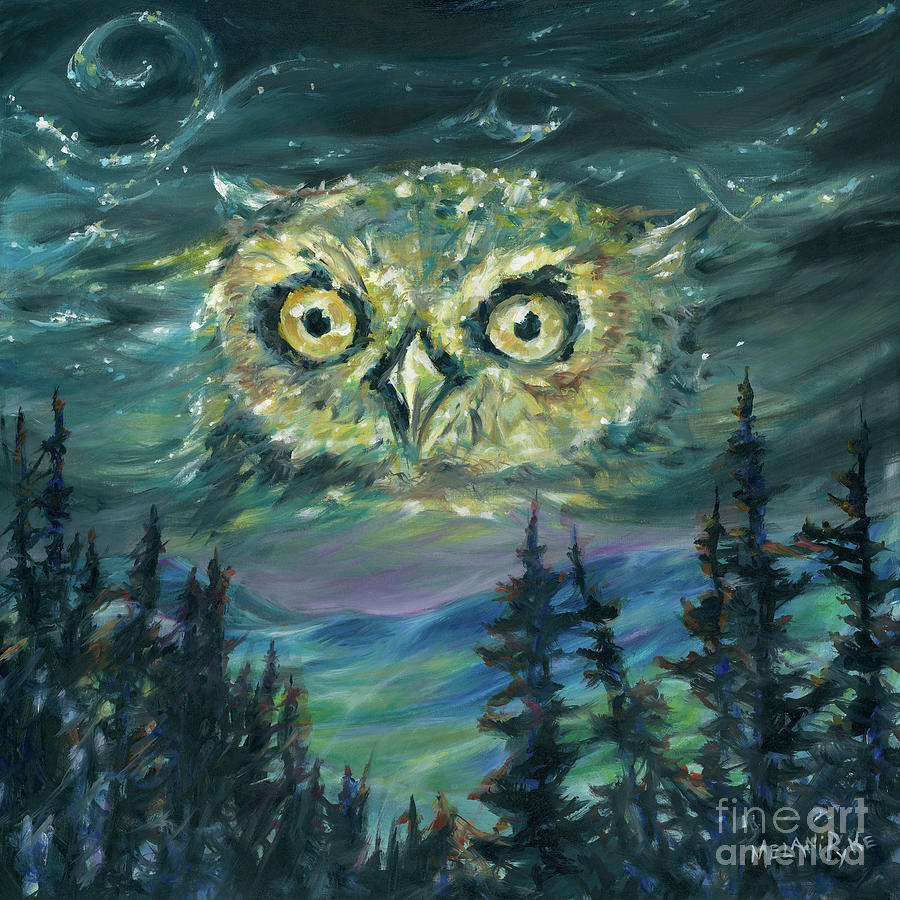 Night Owl Painting by Melani Pyke - Fine Art America