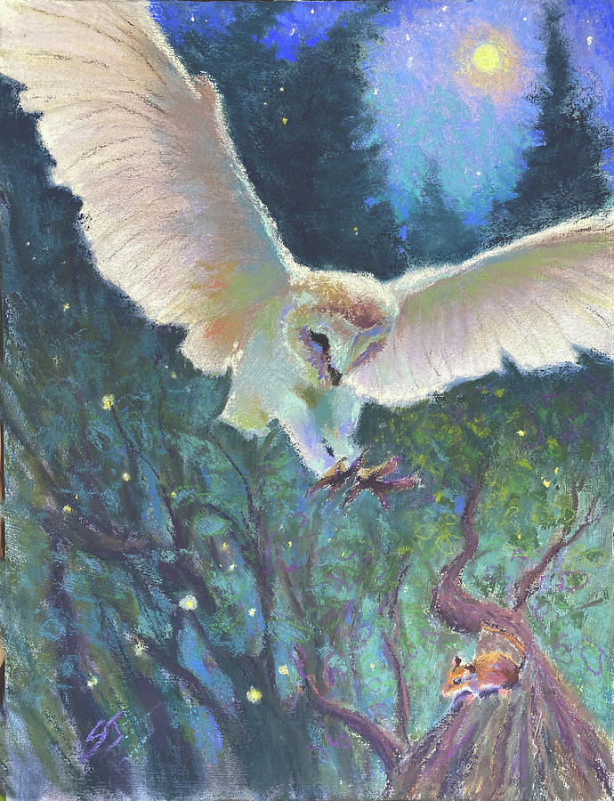 Night Owl Painting by Susan Jenkins