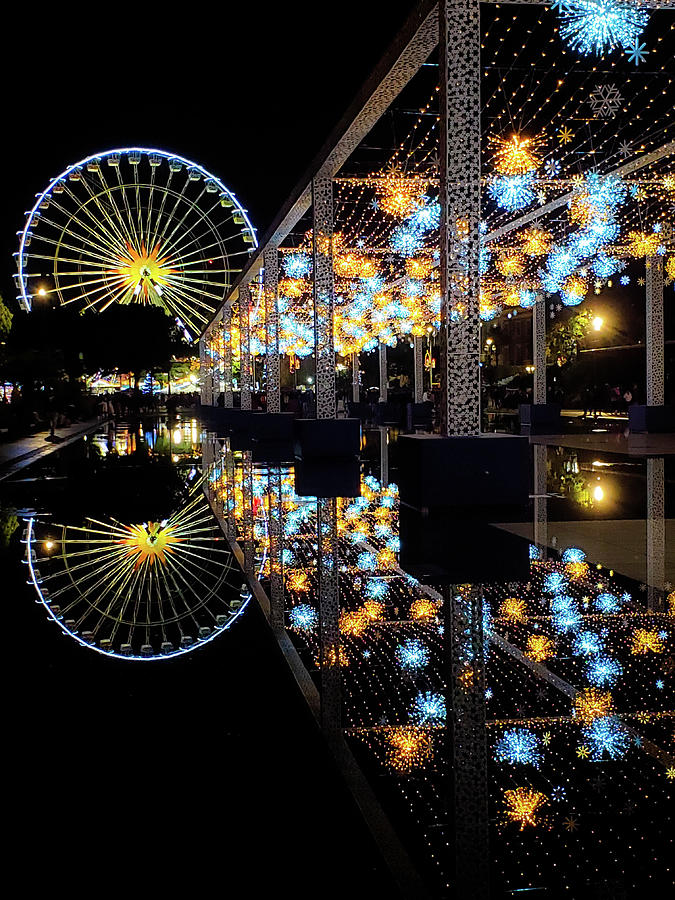 Night Reflections Photograph by Andrea Whitaker