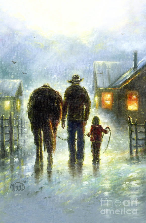 Night Ride Painting by Vickie Wade