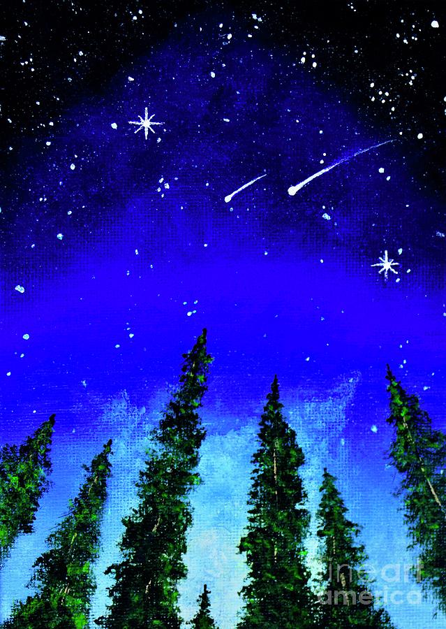 Night Sky Painting by Mary Scott