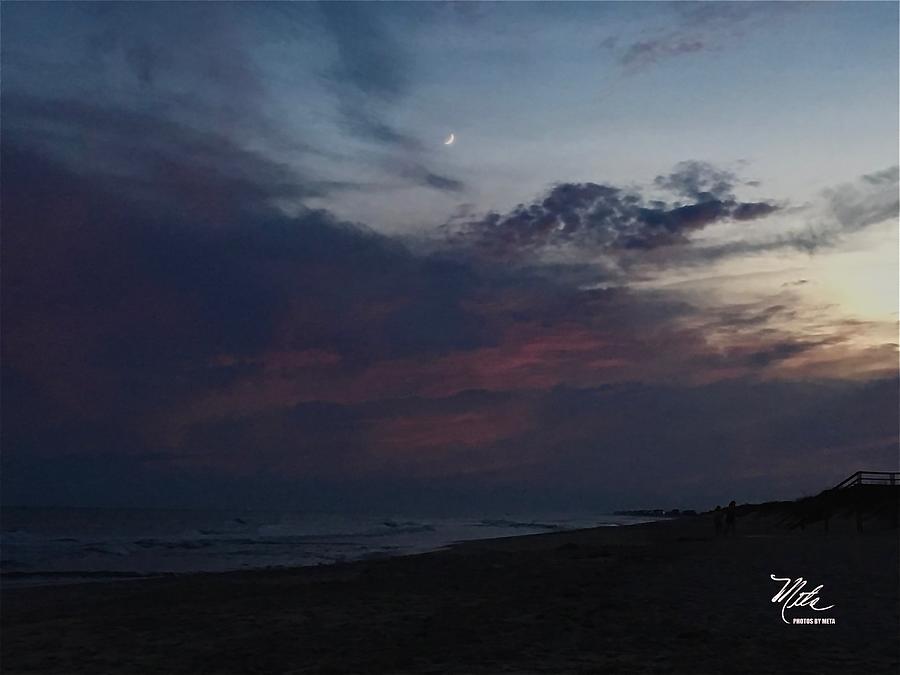 Night sky - moon Photograph by Meta Gatschenberger