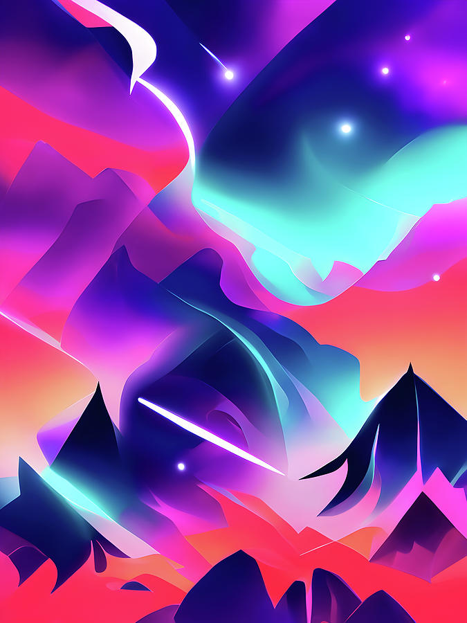 Night Sky Digital Art by Neo Collective Pixels