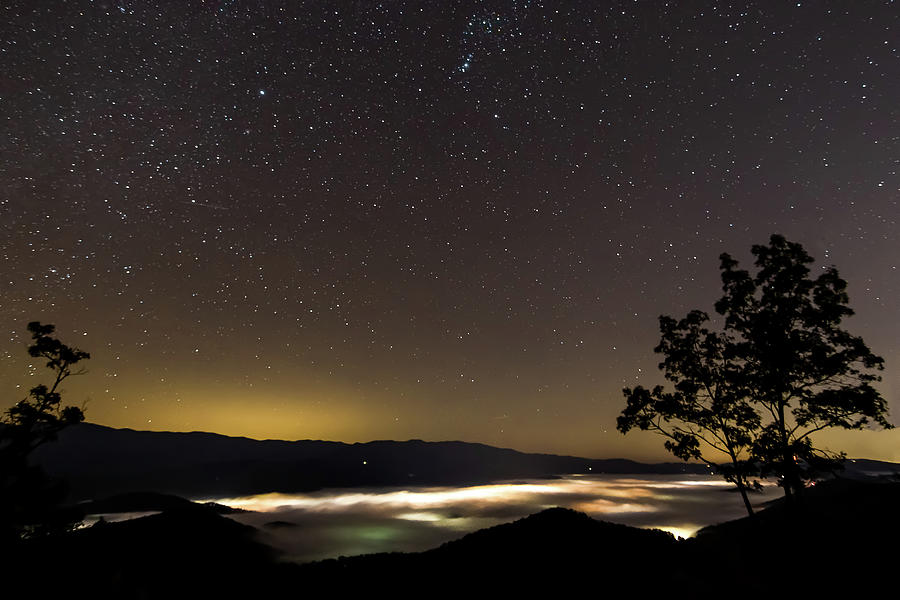 Night Sky Over Townsend Photograph by Jayme Spoolstra