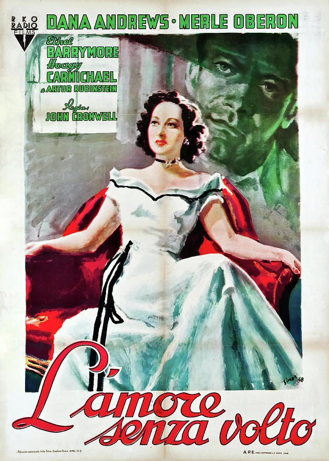 Dana Andrews Mixed Media - Night Song, 1947 - art by Nicola Simbari by Movie World Posters