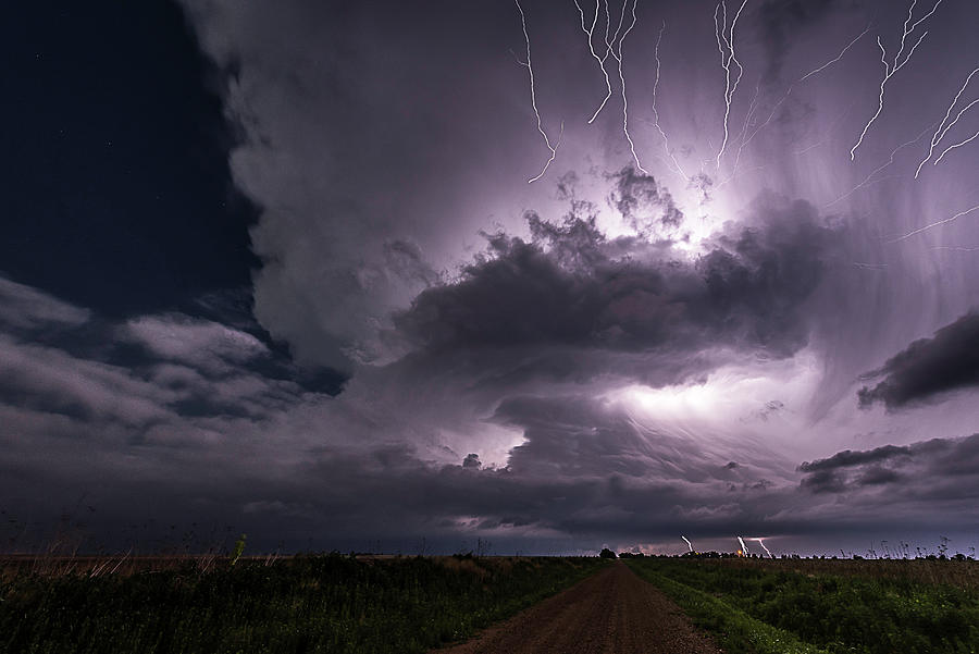 Night Supercell Photograph by Marcus Hustedde
