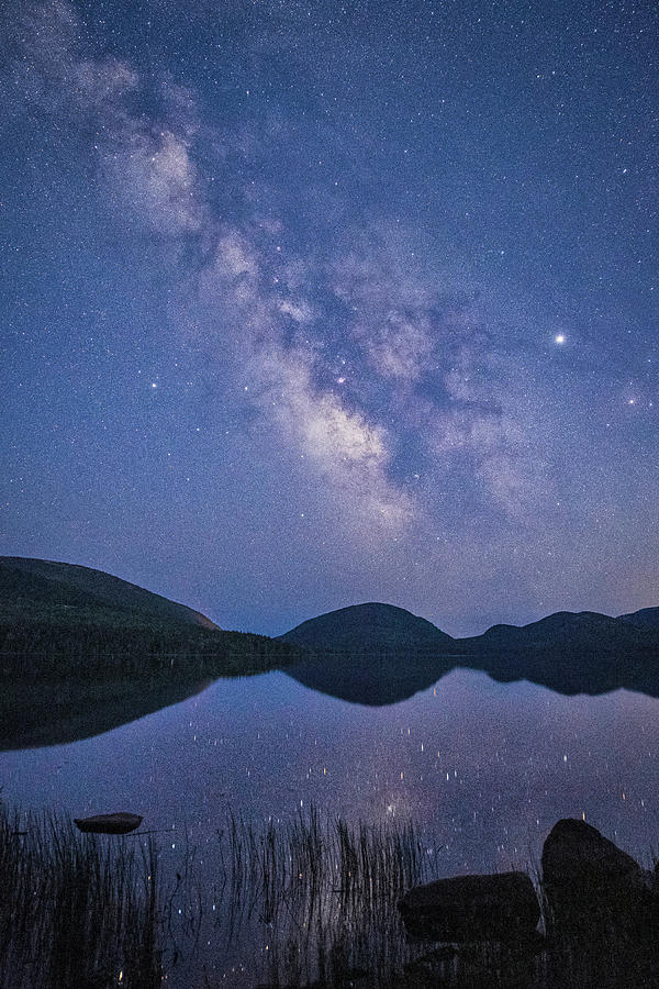 Night Time at the Lake Photograph by Carol Ward - Fine Art America