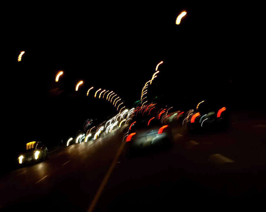 Night Traffic 2 Photograph by Jim Whitley