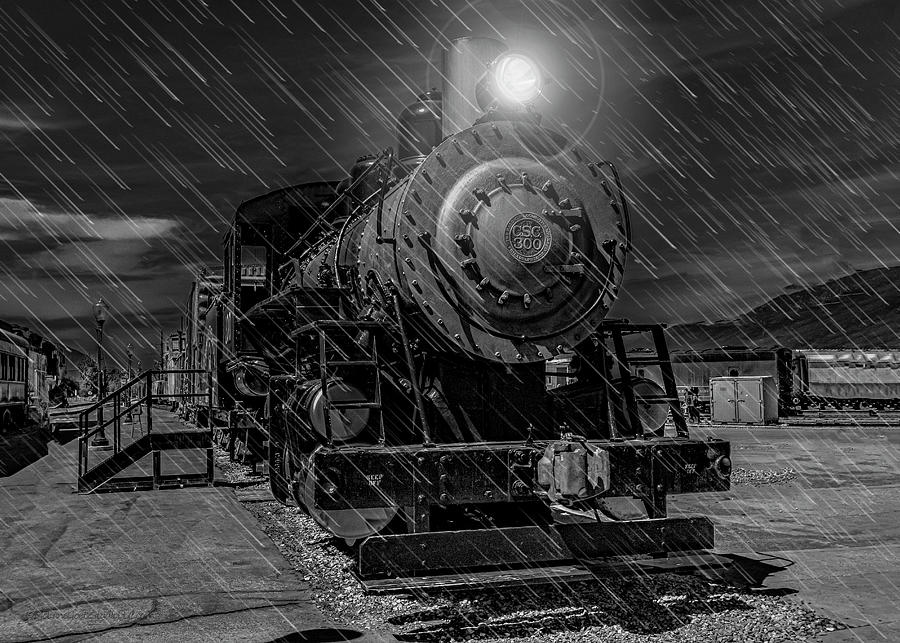 Night Train Night Rain Photograph