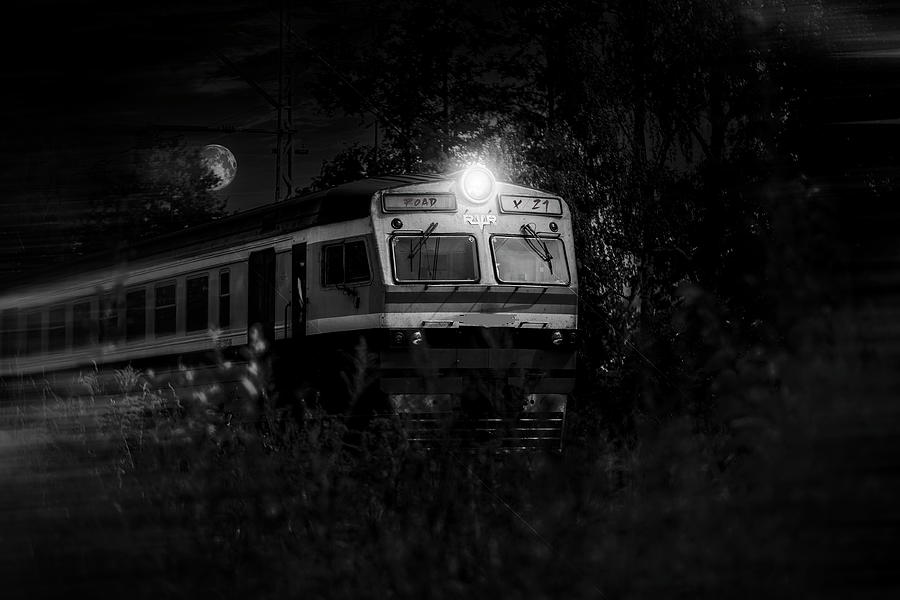 Night Train To The Light .. Mixed Media by Aleksandrs Drozdovs