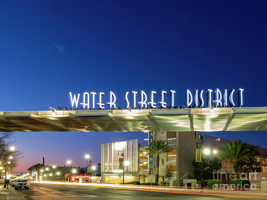 Night View Of The Beautiful Water Street District Photograph