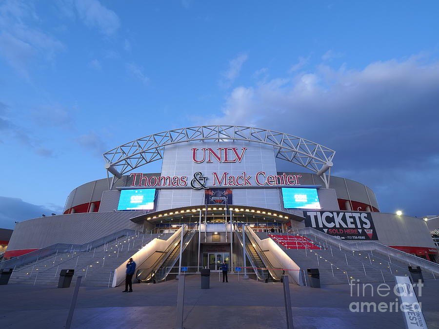 Night view of the Thomas and Mack Center of UNLV Photograph by Chon Kit ...