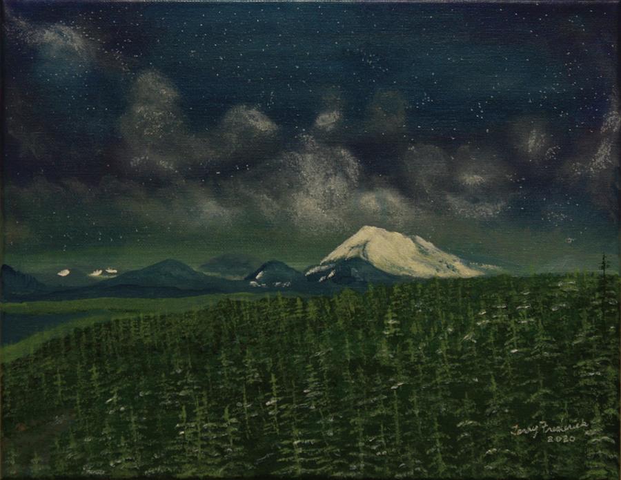Night View Painting by Terry Frederick
