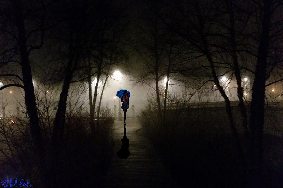 Night Walk in the Park Photograph by Michael Rucker