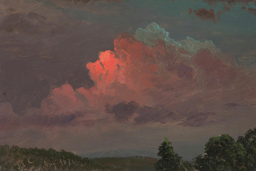 Nightfall near Olana Painting by Frederic Edwin Church Nightfall near Olana Painting by Frederic Edwin Church