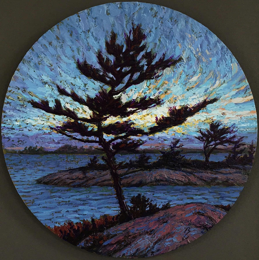 Nightglow - Parry Sound Painting by Bruno Capolongo