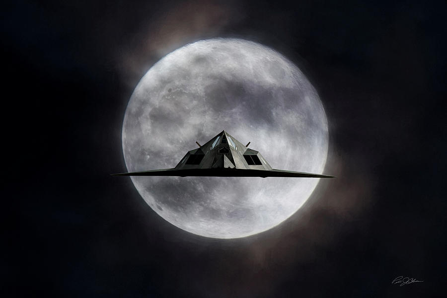 Nighthawk Moon Digital Art by Peter Chilelli