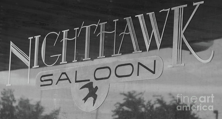 Nighthawk Saloon Bw Photograph