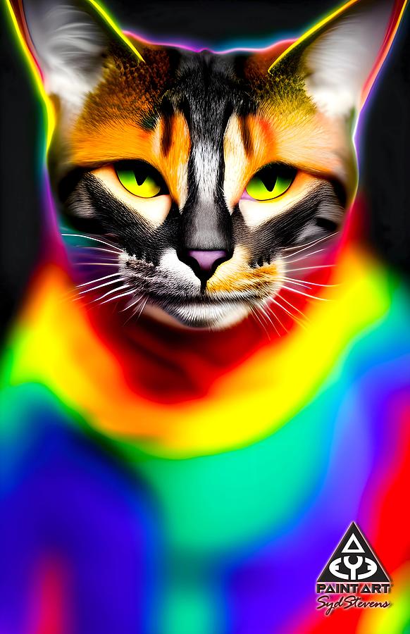 Nightlife Cat in the Hood Digital Art by Syd Stevens Fine Art America