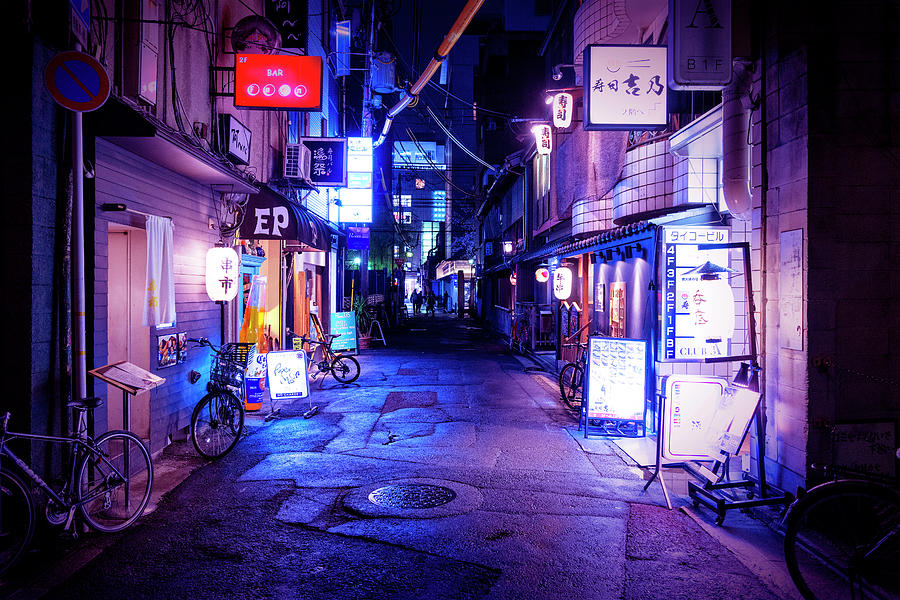 NightLife Japan Collection - Night Bar Photograph by Philippe HUGONNARD