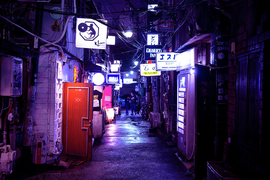 NightLife Japan Collection - Open Doors Photograph by Philippe HUGONNARD