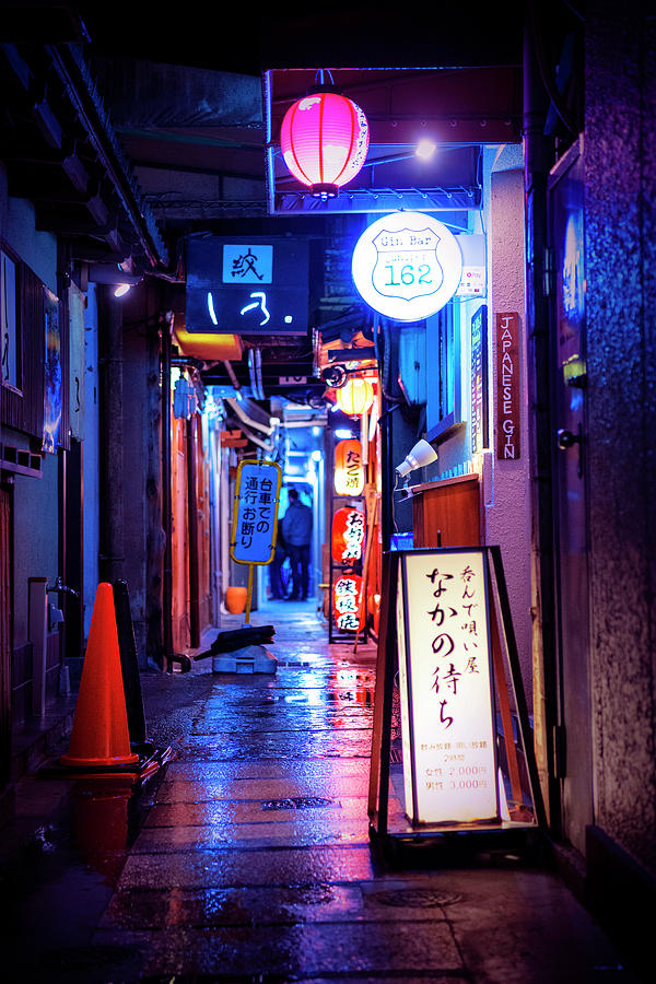 NightLife Japan Collection - Reflection of Lights Photograph by Philippe HUGONNARD