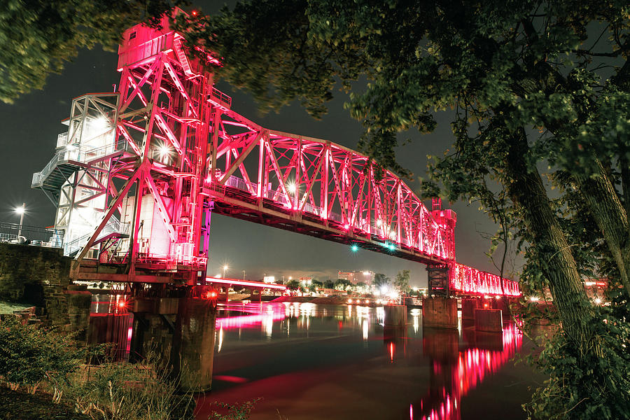 Nights Embrace At The Little Rock Arkansas Junction Bridge Photograph