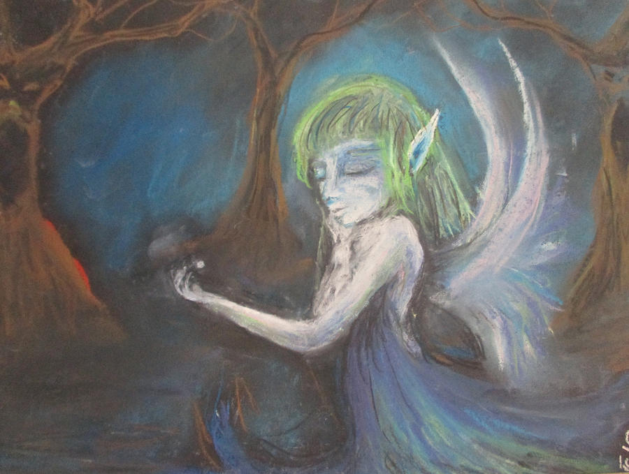 Nights of Pixie Painting by Jen Shearer