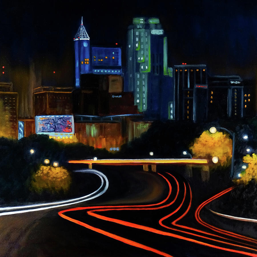 Nightscape Painting by Vicki Rees