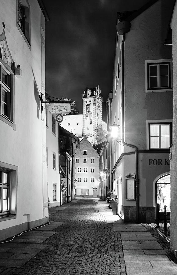 Nighttime in Fussen, Germany Photograph by Alexey Stiop