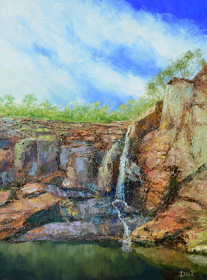 Nigretta Falls Wannon River Painting by Dai Wynn