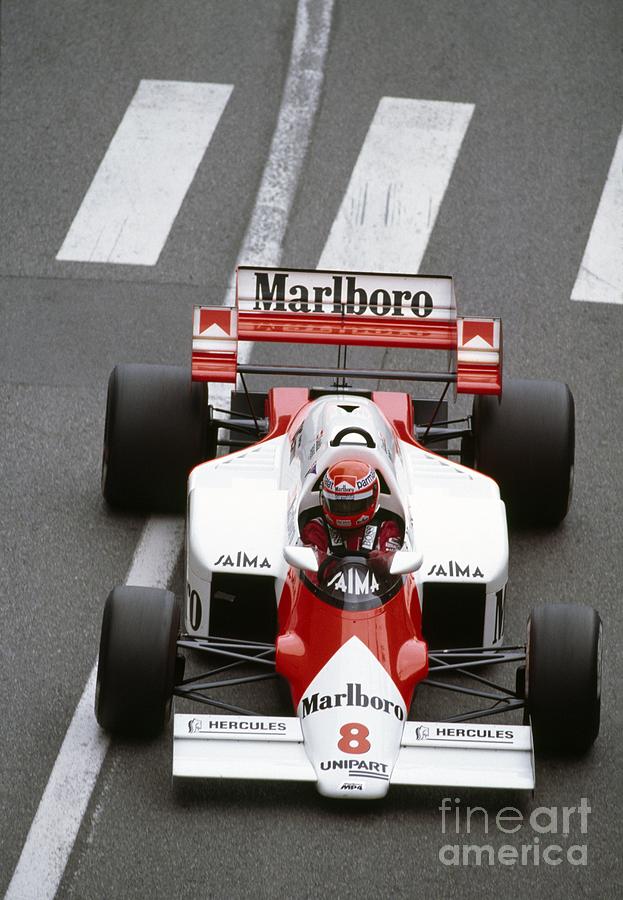 Niki Lauda. 1984 Monaco Grand Prix Photograph by Oleg Konin