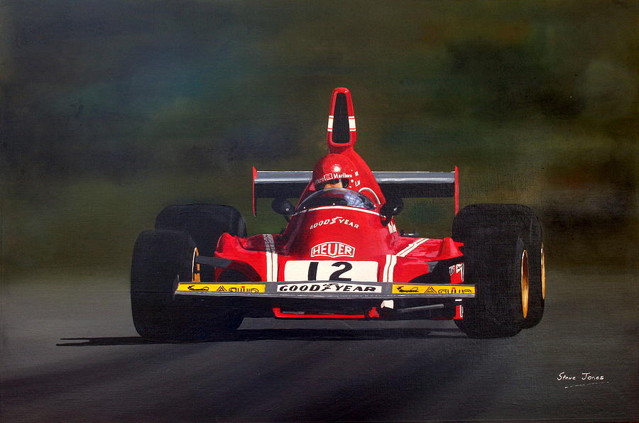 Niki Lauda Ferrari 312b Painting by Steve Jones - Fine Art America