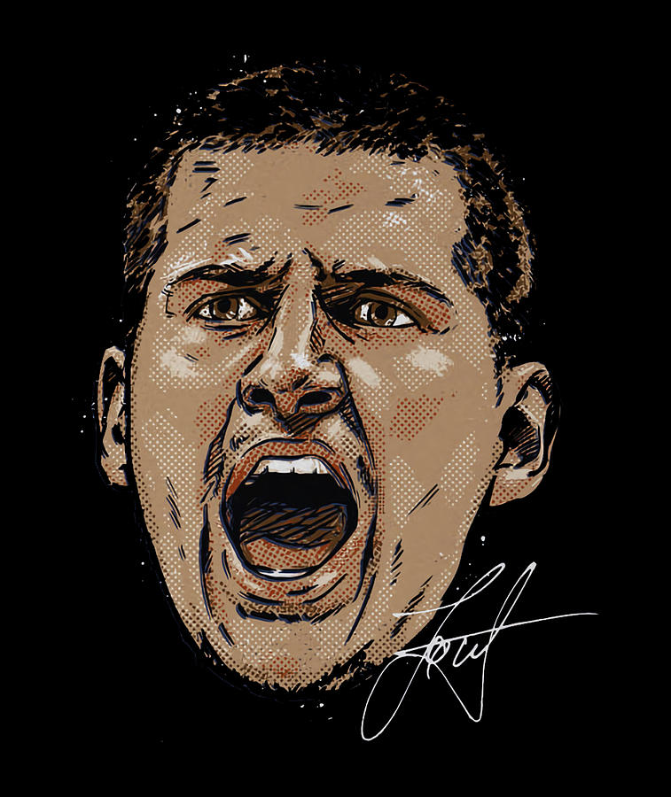 Nikola Jokic Scream Digital Art by Kelvin Kent - Pixels