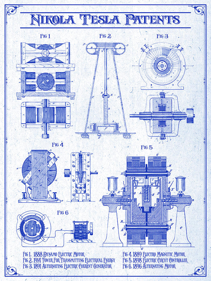 Nikola Tesla Blueprints