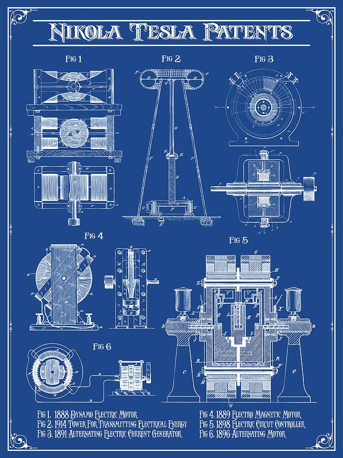 nikola tesla death ray blueprints