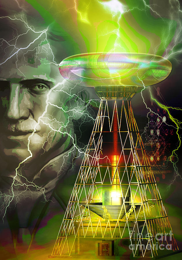 Nikola Tesla Digital Art by Shadowlea Is