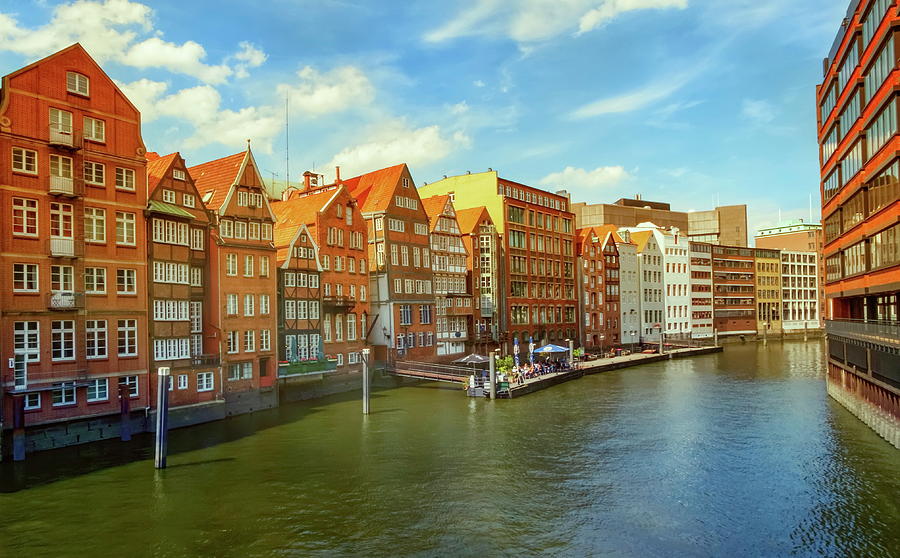 Nikolaifleet canal in the Altstadt of Hamburg, Germany Photograph by Elenarts - Elena Duvernay photo