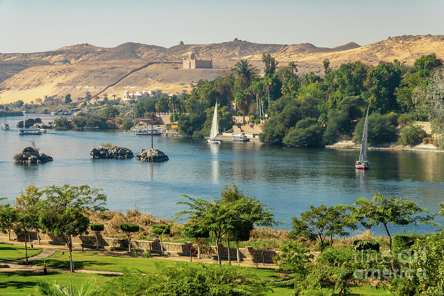 Nile river in Aswan, Egypt Photograph by Delphimages Photo Creations