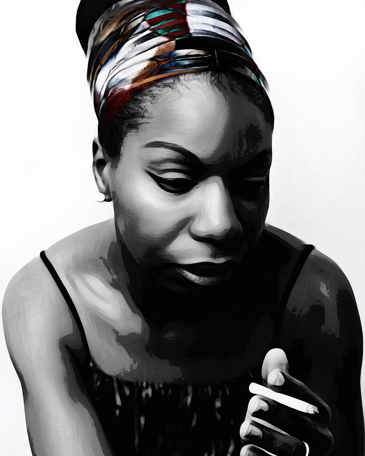 Nina Simone Mixed Media by Canessa Thomas