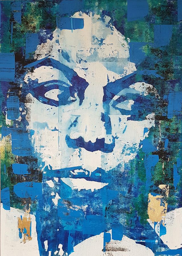Nina Simone - Dragonfly out in the sun, you know what I mean Painting by Paul Lovering