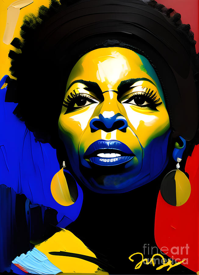 Nina Simone II Digital Art by J Paul DiMaggio - Fine Art America